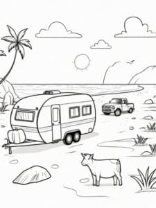 Malbuch Camping -tafs Malbücher