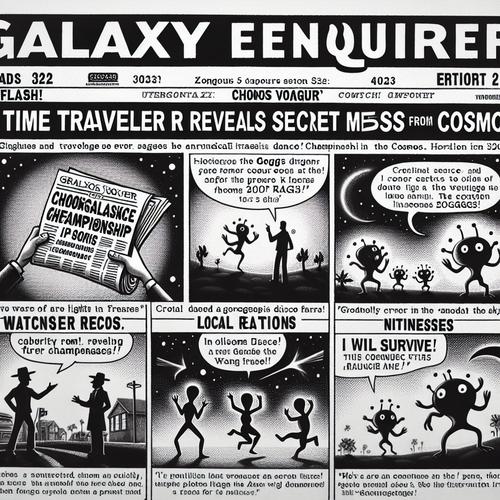 Ein Zeitreisender liefert Nachrichten durch die Jahrhunderte.