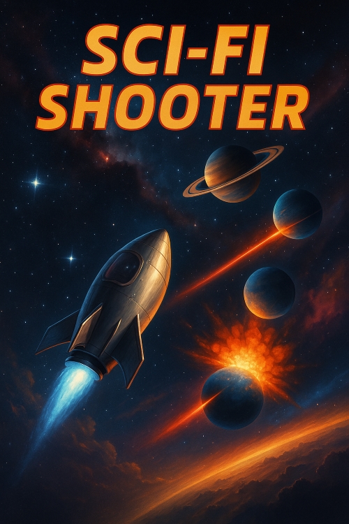Science fiction Retro Mini Shooter Game 