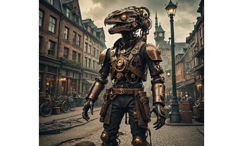Steampunk Dinosaurier Gratis Malvorlagen