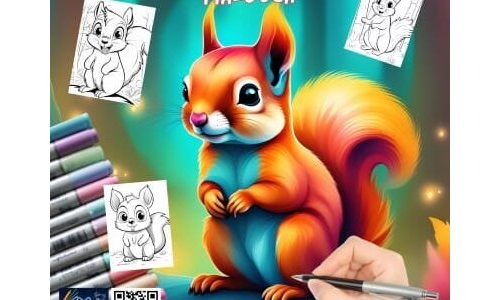 Süße Eichhörnchen Ausmalbilder