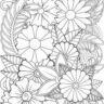 Blumen Zentangle Malvorlagen